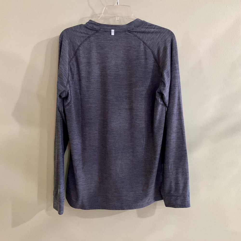 Russell Athletic Mens Dri-Power 360 Training Fit Long Sleeve Shirt Gray M Hiking - Picture 4 of 10